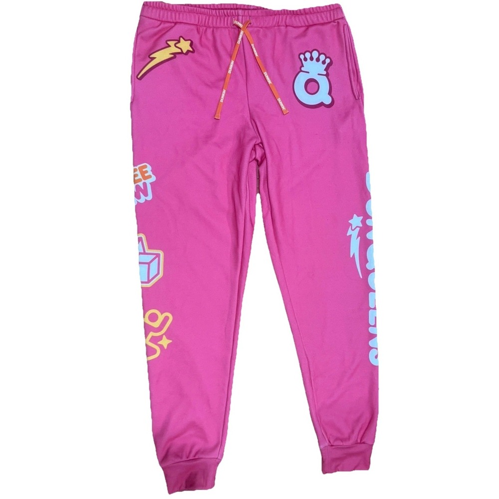 Dunkin Donuts Dunqueens Joggers Super Bowl 2025 Commercial Sweat Pants Pink XL